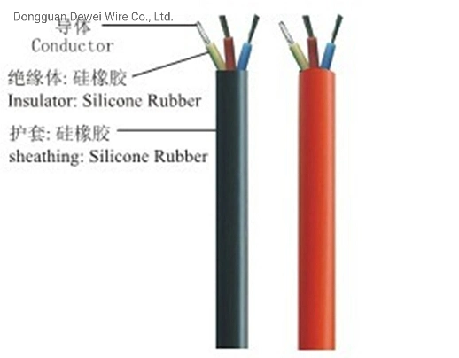 Yg Silicone Insulated Wire 10 Core Silicone Cable with Dw22