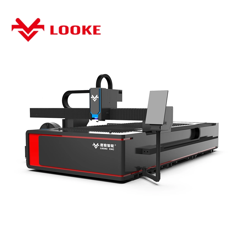 Cylinders Pipe Metal Cutting 3kw 4kw Fiber Machine Looke-3015r 6m Length Rotary Axis for Square Round Tube 120mm 160mm 170mm 230mm 240mm Diameter 4th Axis