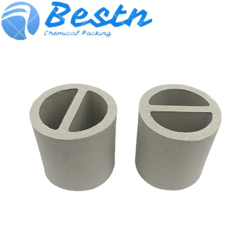 17~23% Al2O3 Ceramic One Partition Ring as Chemical Tower Packing