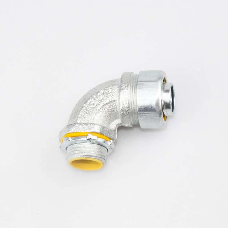 90 Degree Liquid-Tight Flexible Steel Conduit Connector for Steel Pipe