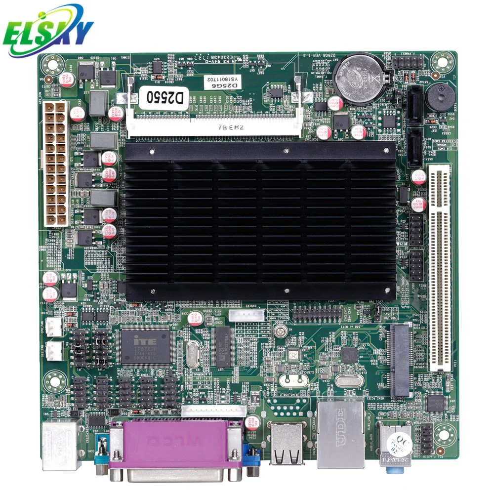 ATX Power D2550 Dual Core Desktops 1.86GHz Mini-Itx Laptop+Motherboards Mini-Pcie and 1 PCI Slots Firewall RoHS Motherboard 6COM