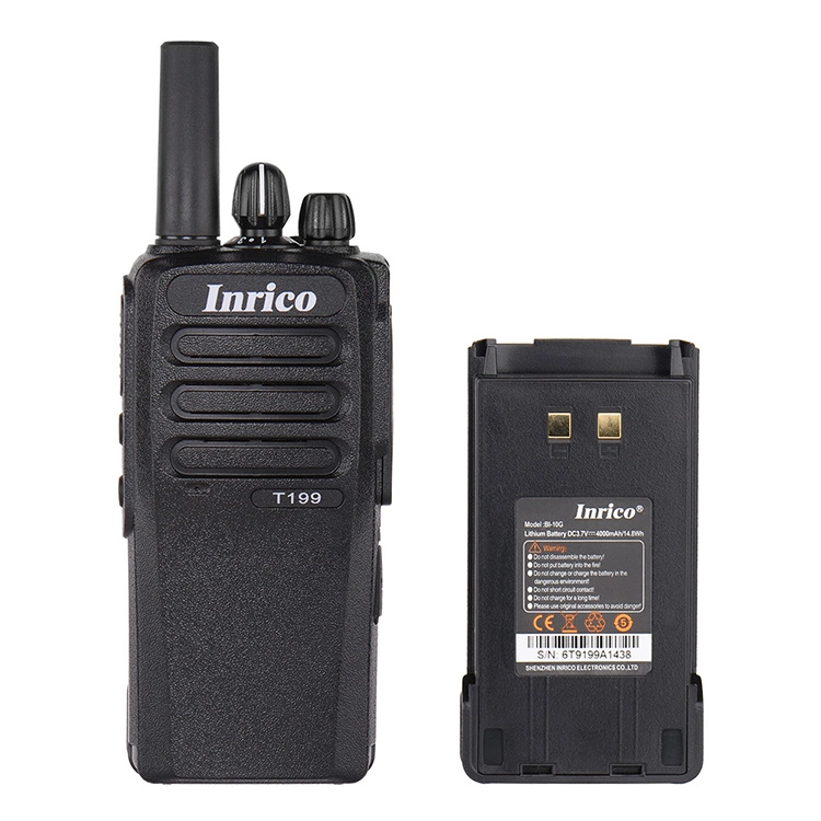 New Designed T529 3G 4G Poc Radio Inrico Bi-10g Walkie Talkie Lithium Battery