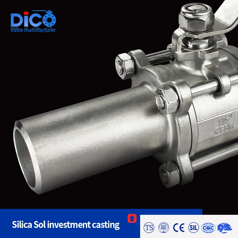 Industrial Equipment &amp; Components Butt Weld End with Extended Pipe 3PC Ball Valve
