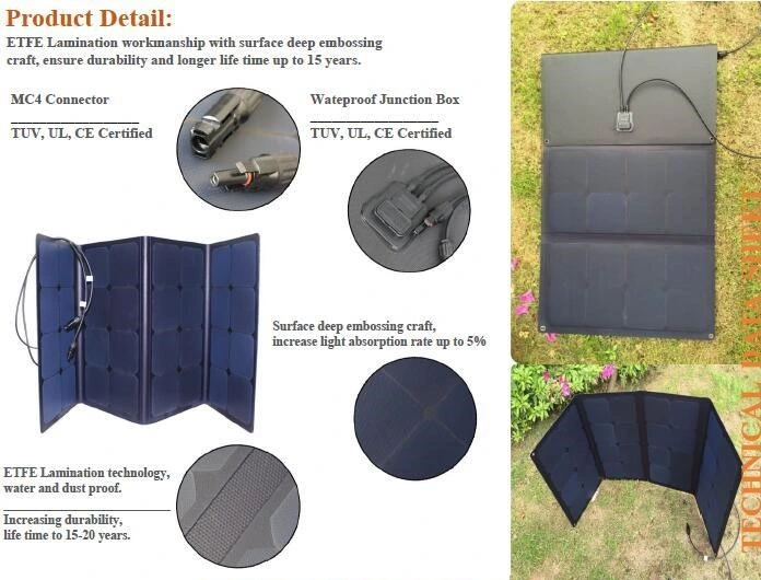 La generación de energía de plegado Sinoltech CIGS Cargador Panel Solar flexible