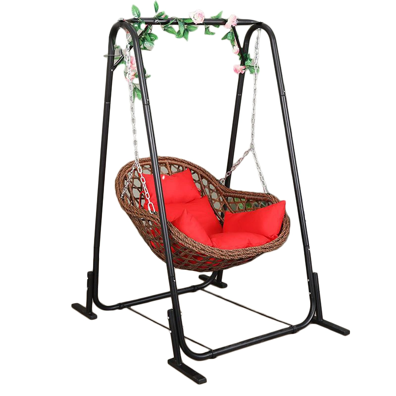 China Wholesale/Supplier Patio Bedroom Living Room Home Outdoor Wicker Hanging Garden Furniture Rattan Fabric Swing