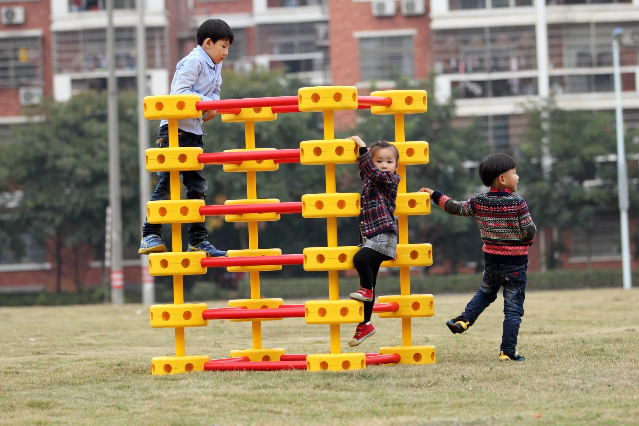 Best Sale Children&prime; S Outdoor Playground Equipment Combination Octagonal-Climb-Frame