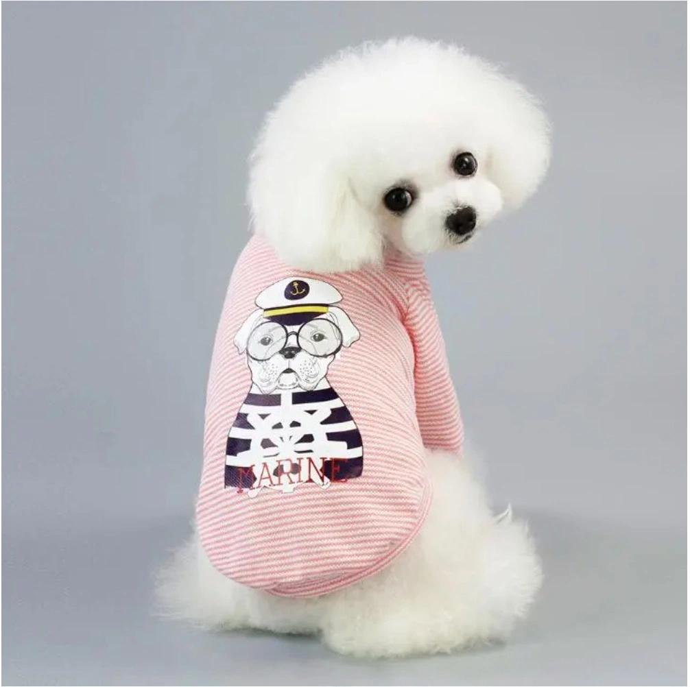 New Arrival High quality/High cost performance  Wholesale/Supplier Striped Luxury Summer Dog Clothes