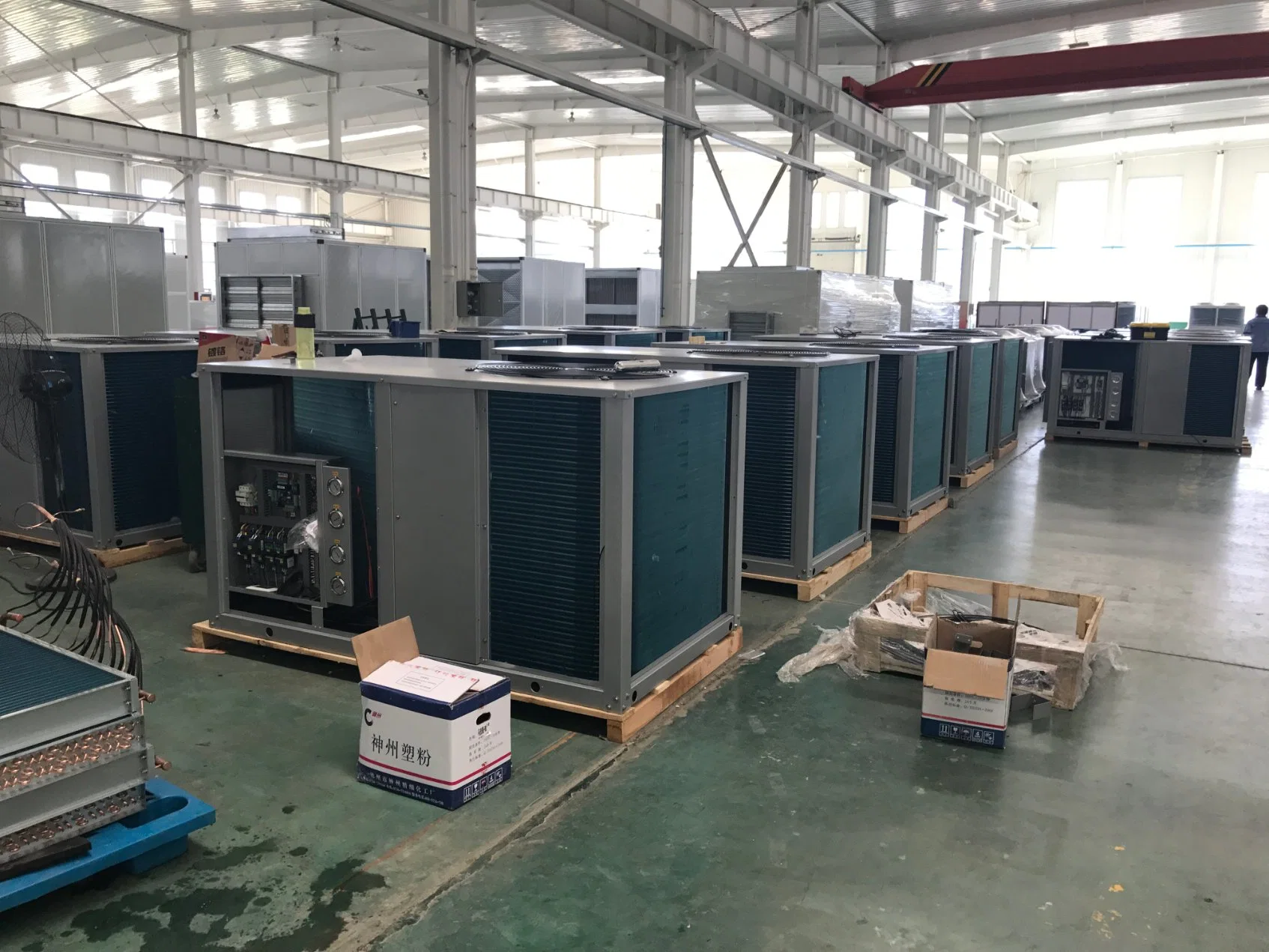 R410A Industrial Rooftop Packaged Unit DC Inverter Air Conditioner