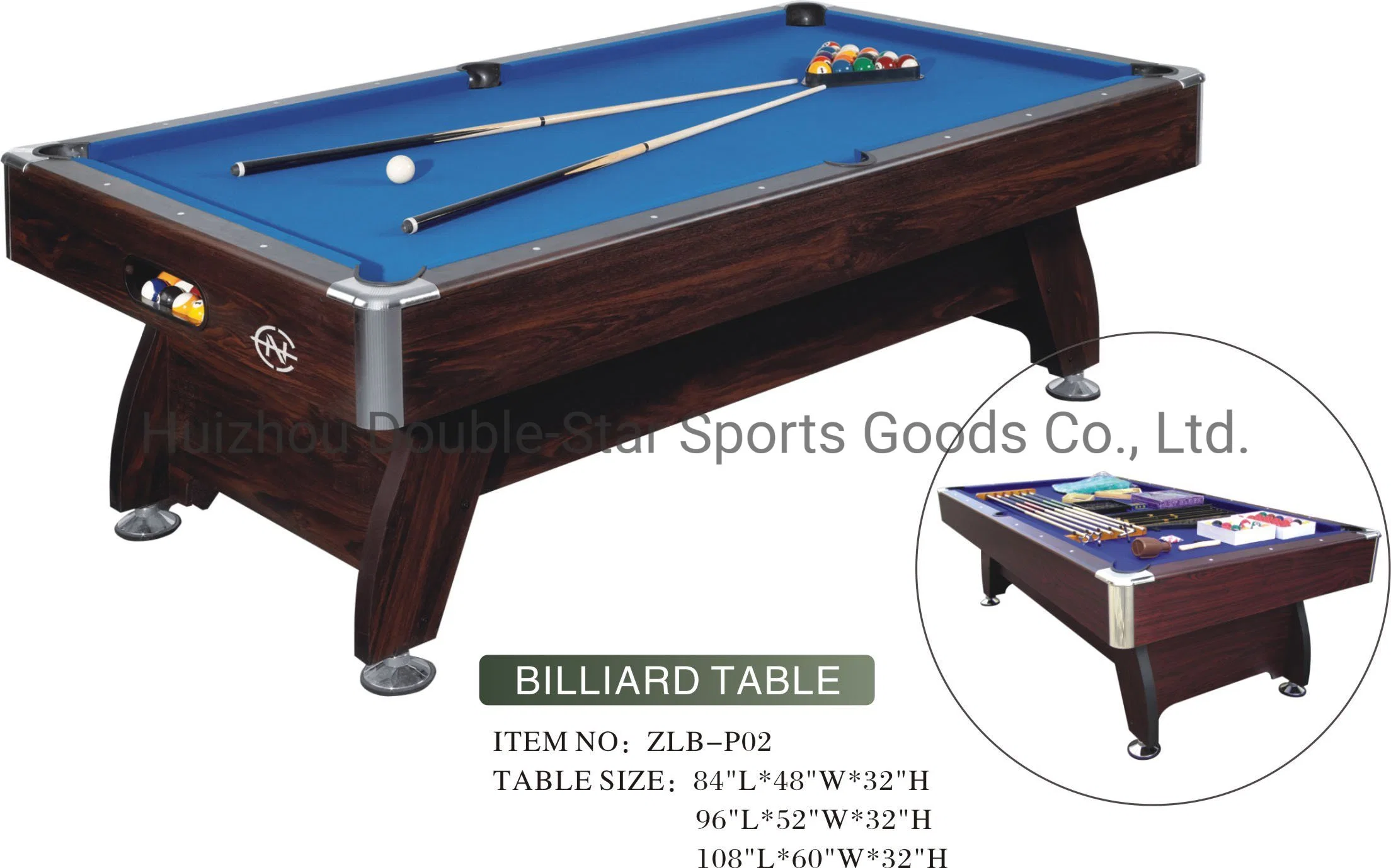 Szx 7FT Hot Selling Superior Pool Table Billiard Table
