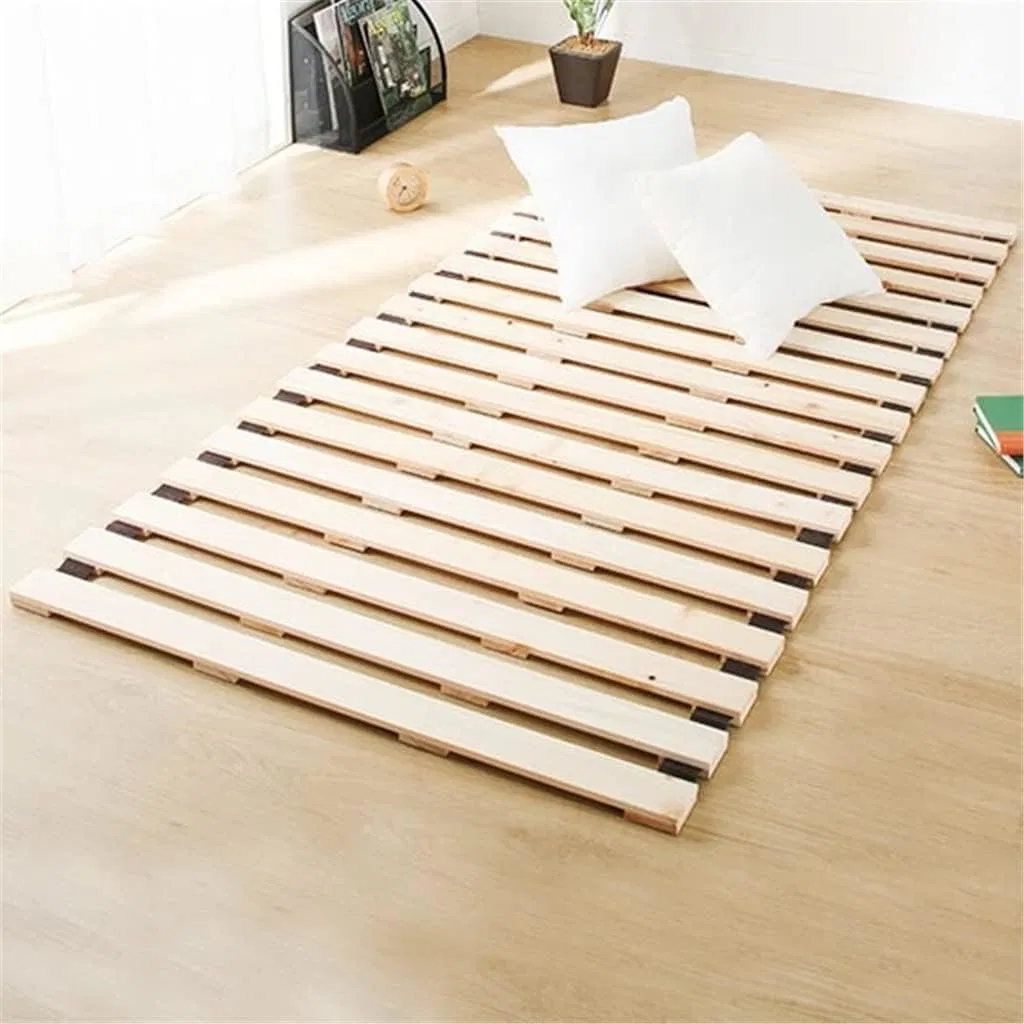 Folding Bed Japanese Wooden Platform Tatami Bed