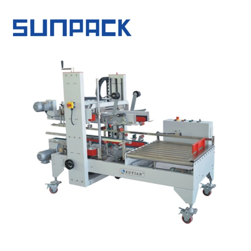 Sunpack Semi-Automatic Edge Carton Sealer Adhesive Tape Sealing Machine