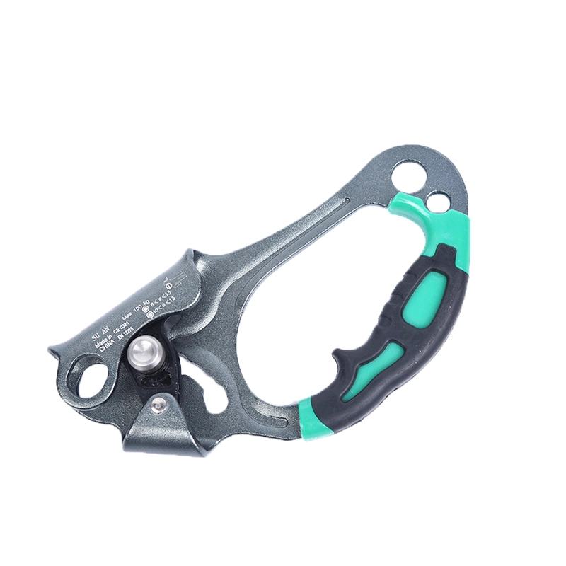 Left and Right Hand Holding Outdoor Climbing Ascender Equipment