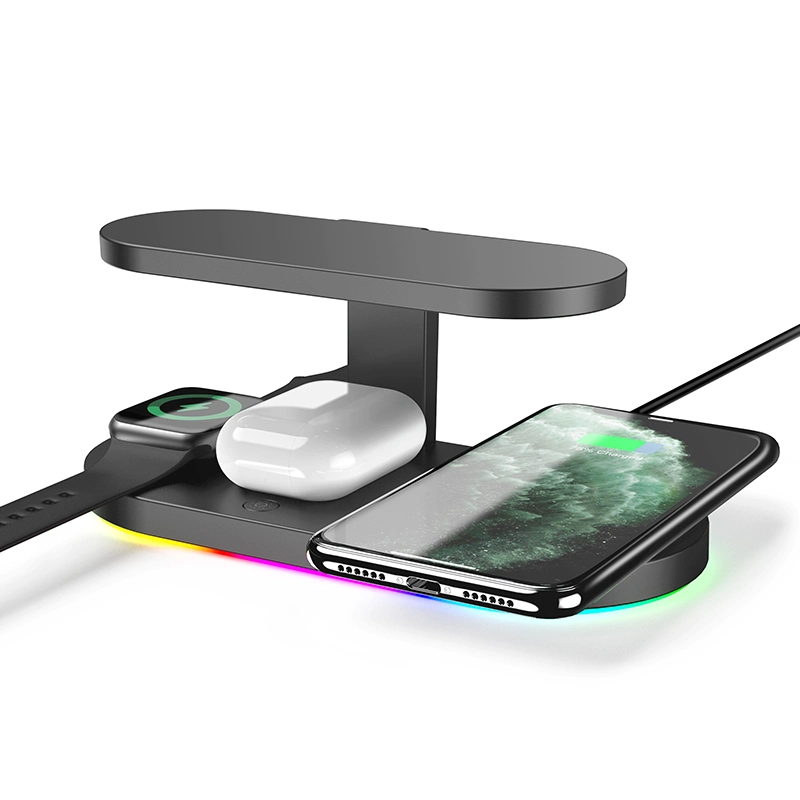 UV Light Wireless Charger with USB Output for iPhone Samsung Huawei Cell Phone and Watch iWatch