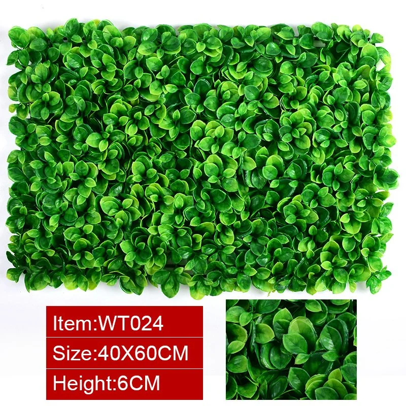 40*60cm Artificial Green Wall Manufacturer Customized DIY Vertical Garden Screen Privacy