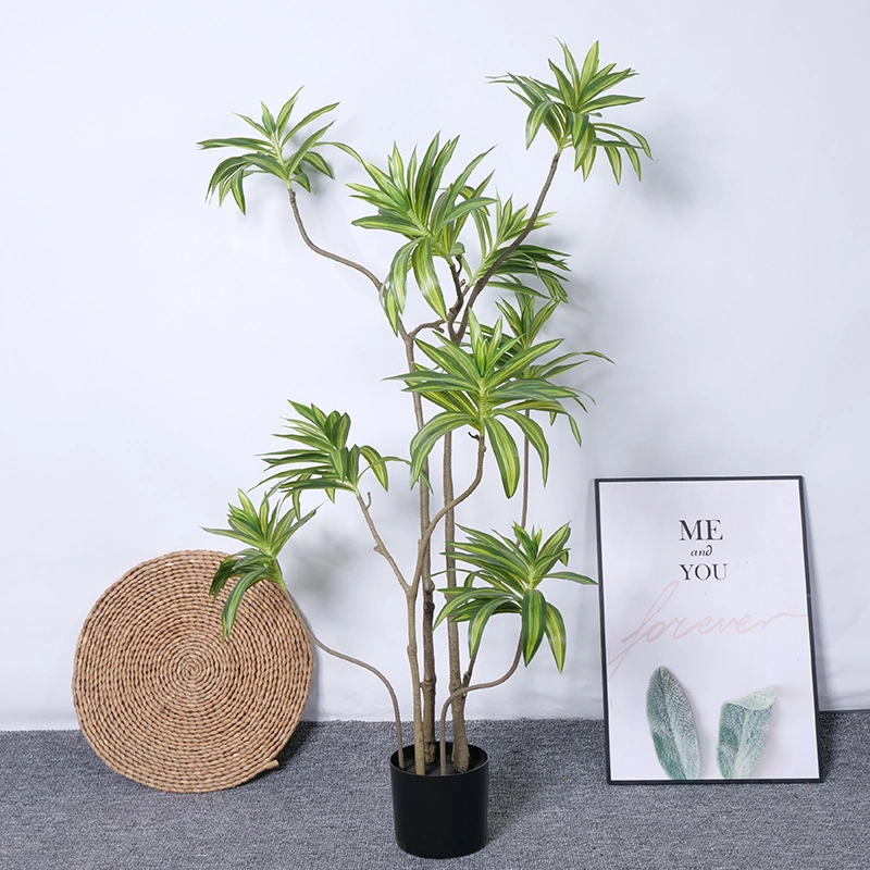 New Product Artificial Green Plant Lily Bamboo for Floor Potted Indoor Office Bedroom