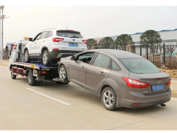 Foton Aumark One-Towing de grúa de plataforma plana de la luz de dos camiones de remolque de rescate de coche