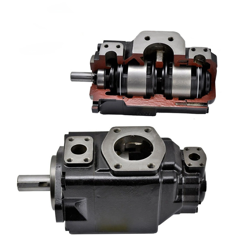 Eh Parker Denison T6 T6c de la pompe hydraulique la pompe à ailettes pour excavatrice Marine-Machinery et Kawasaki T6DC double crédit de la pompe à ailettes