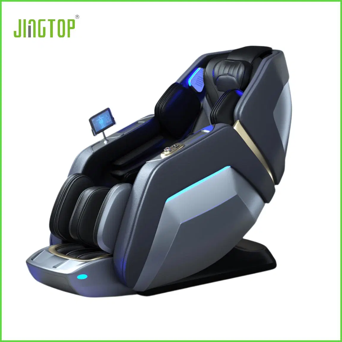 Jingtop 4D Smart Luxuray SL Track Factory Direct Electric Full Body Air Compression sillón de masaje de gravedad cero con conexión inalámbrica Cargando