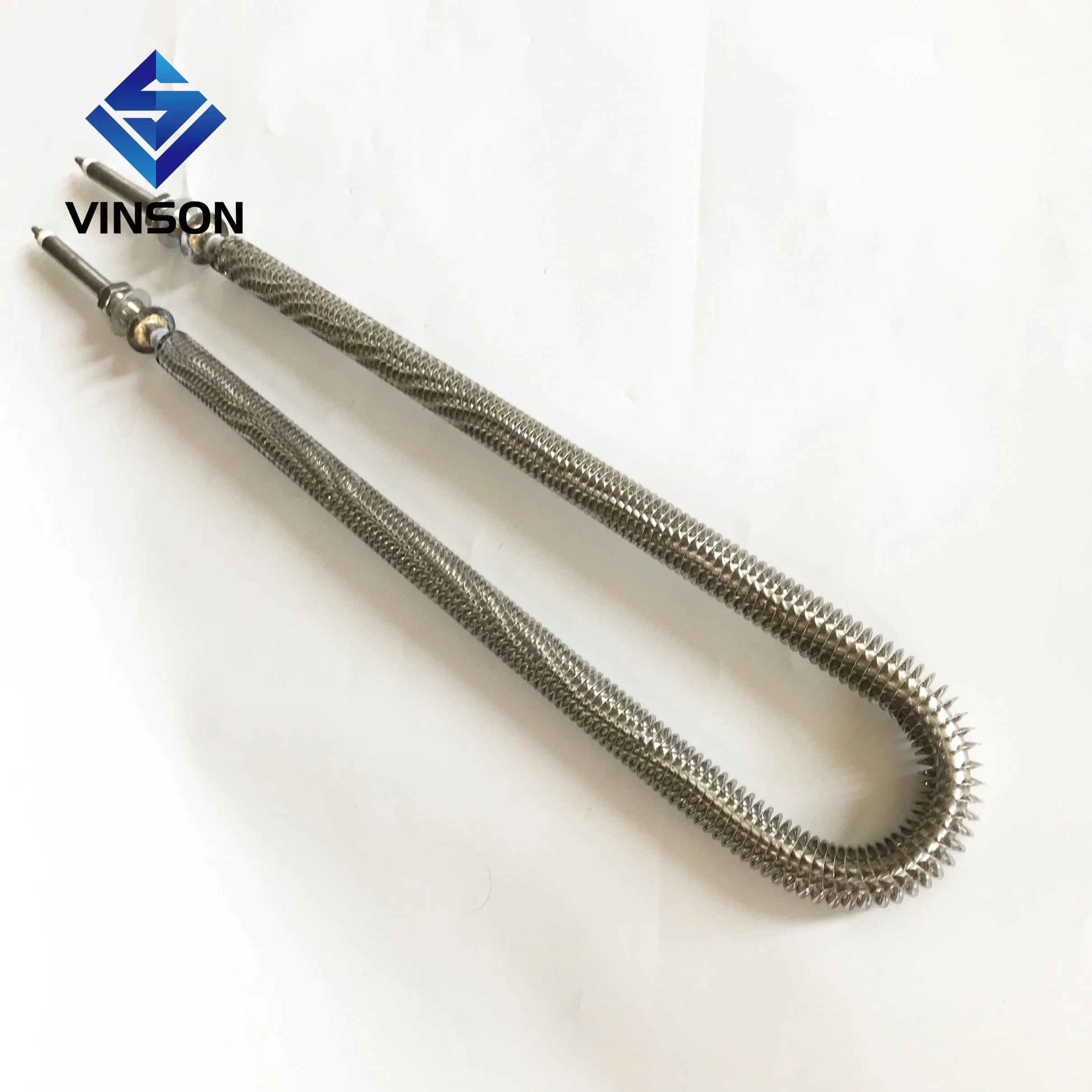 Tubo de calentamiento de aire comprimido con aletas de Vinson para curado por sublimación de tintura Calentador Horno Calentador eléctrico de aluminio