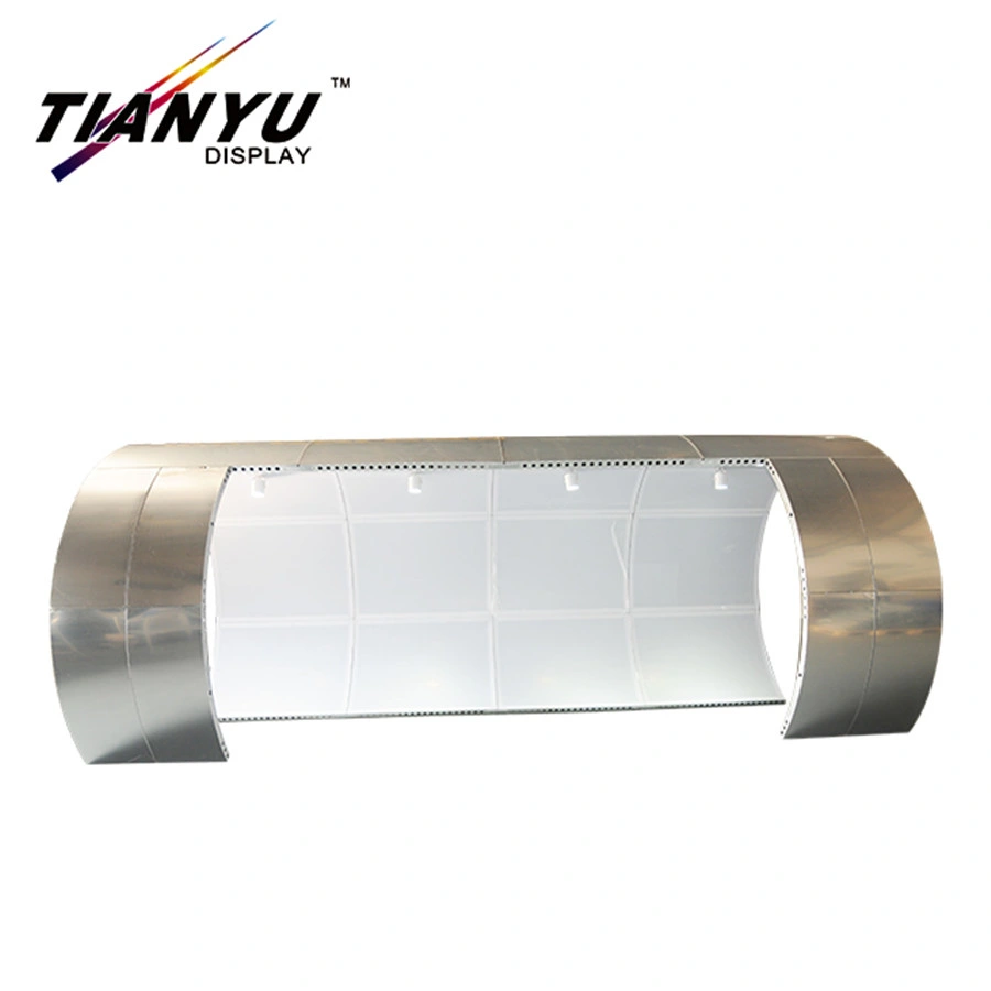 Aluminio curvo Tianyu personalizado Feria Stand o Stand