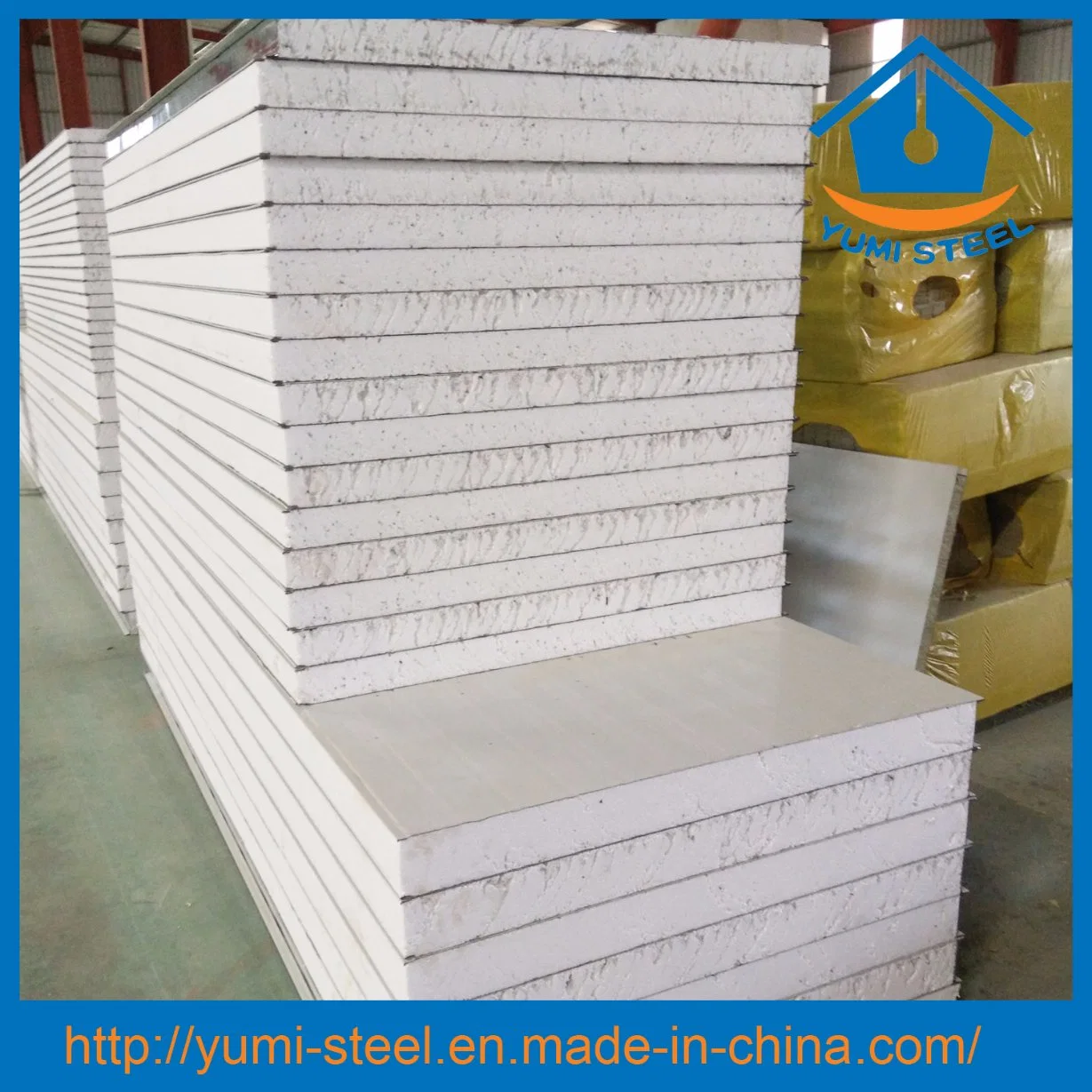 Color Steel EPS Foam Insulation Roof/Wall Metal Sandwich Panels