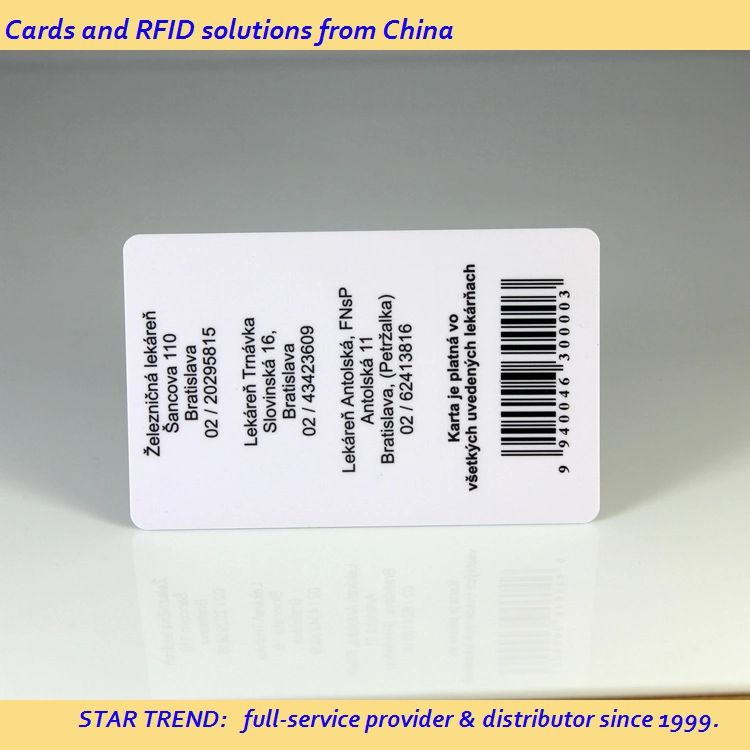 Discount! ! ! Preprinted Plastic PVC Business Card/Loyalty Card/Name Card with Barcode