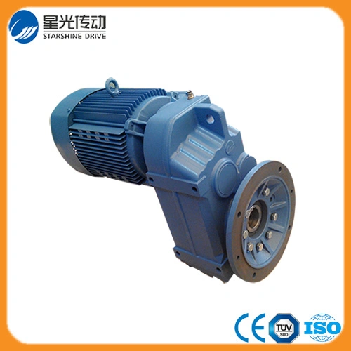 Parallel Shaft Helical Gearmotor with Three Phase Dual Voltage Motor