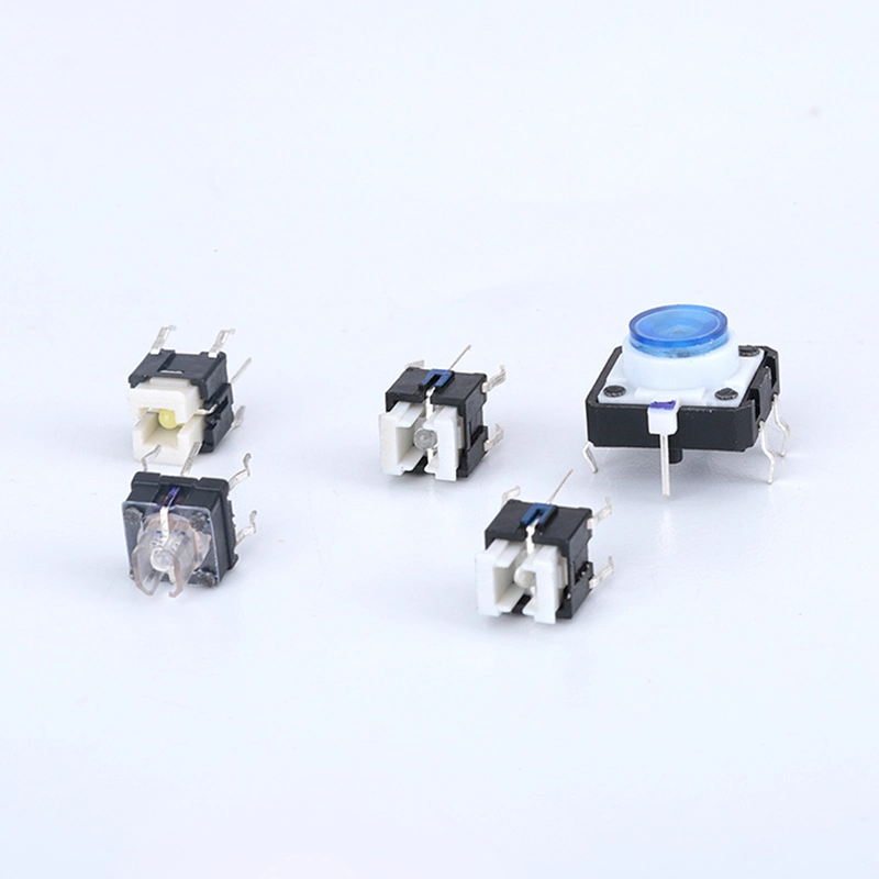 Interruptor de botoneira tátil Micro SMD Kit sortido momentânea 4.3/5 6X6/6/7/8/9/10/11/12mm Interruptor Tact LED