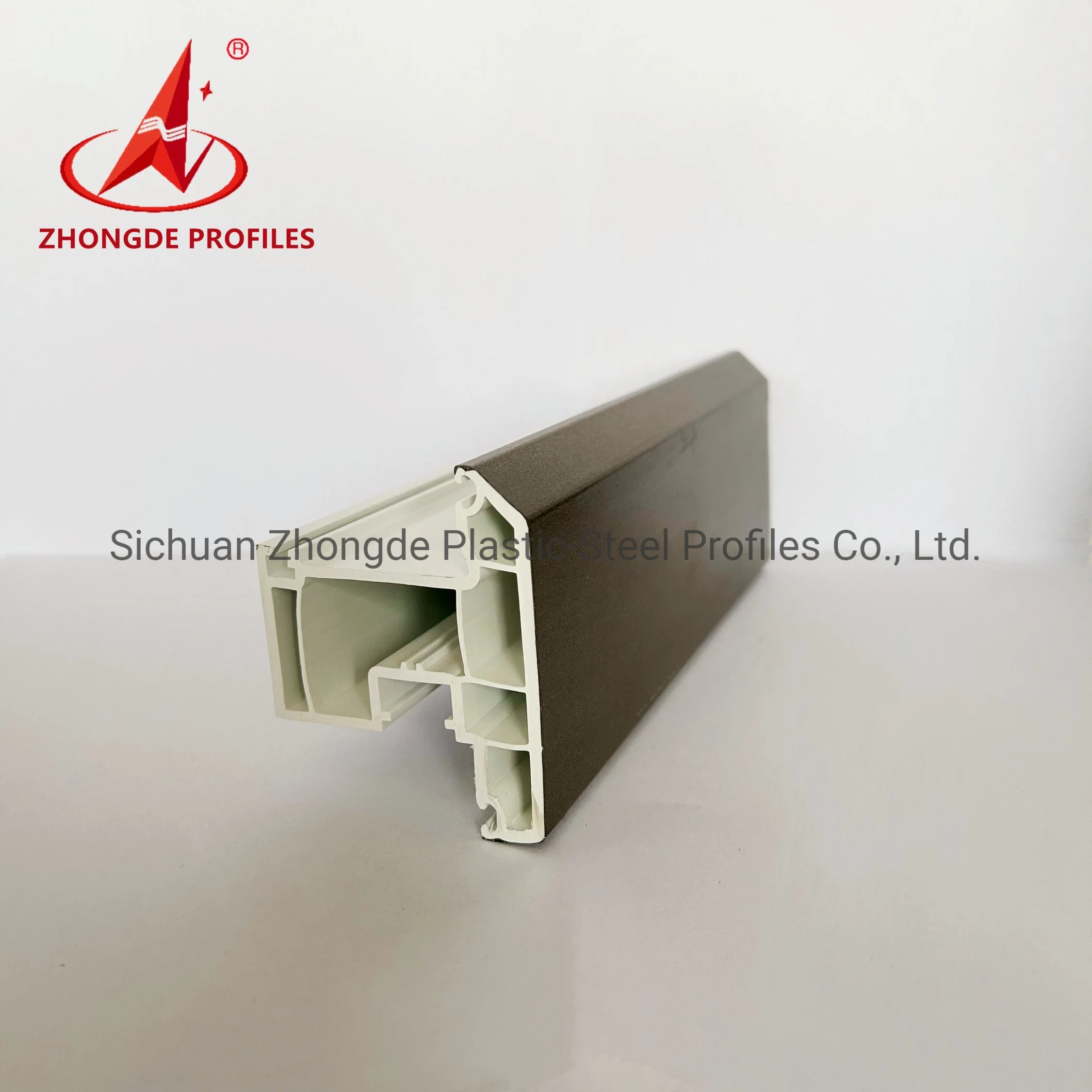 Zhongde Brand Eco Friendly 60/65/75/80/88 mm UPVC Plastic Windows Doors Profiles Construction Building UPVC Extrusion Profiles for Home/Building Decoration.