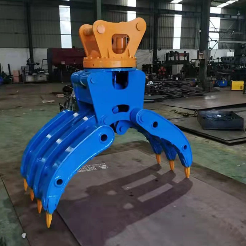 Zsdb High Efficiency Logs/Waste Metal Grapples Mounted Onto Excavatorsrock Grapple Scarp Steel 7jaws