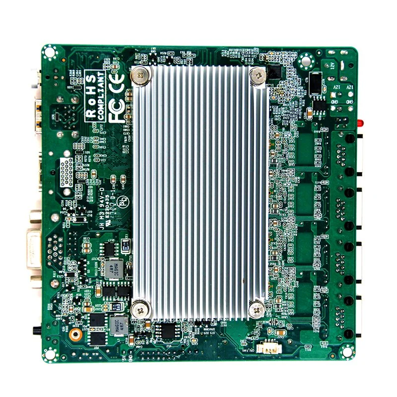 Computer Motherboard Desktop VGA 4LAN SATA Mini PC Board HD Display DDR3 2USB CPU DC 12V Mini PC Barebone