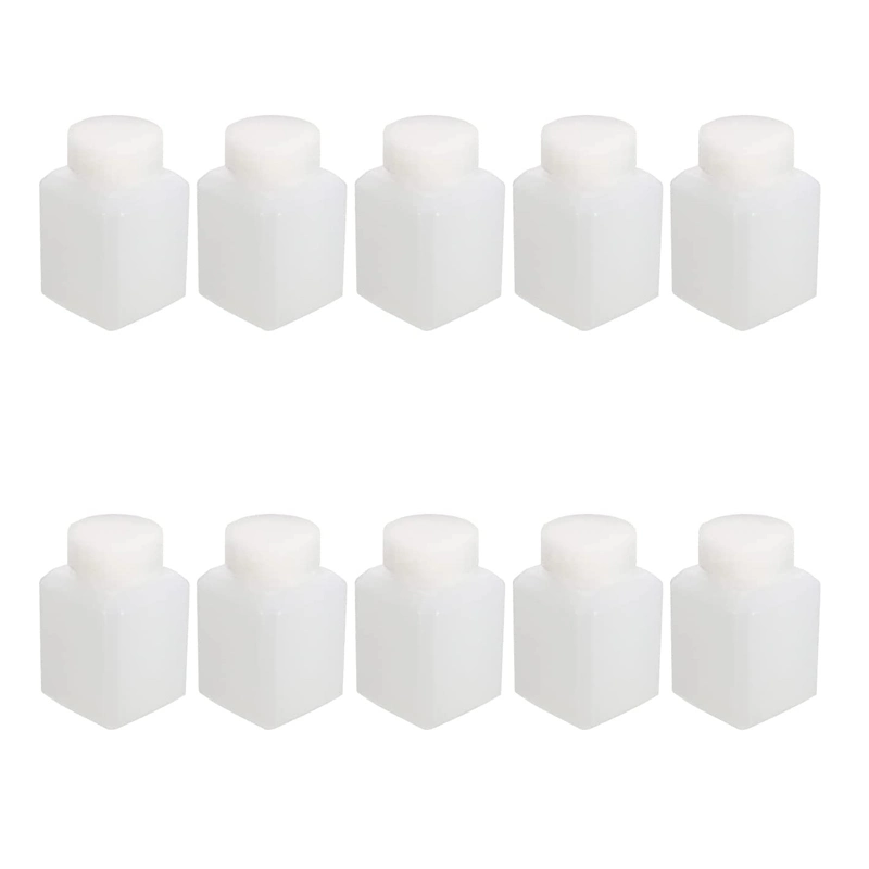 Plastic Empty Lab Cylindrical Chemical Container Polyethylene Square Round 50ml 200ml 100ml Reagent Bottle