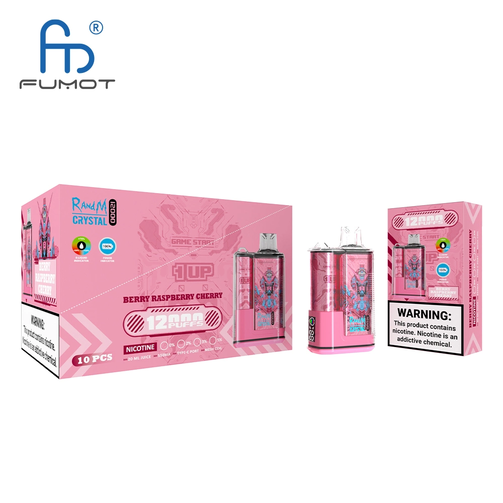 Randm novo produto Fumot Crystal 12000 Puffs e cigarro descartáveis Vape Pod OEM/ODM aceitável