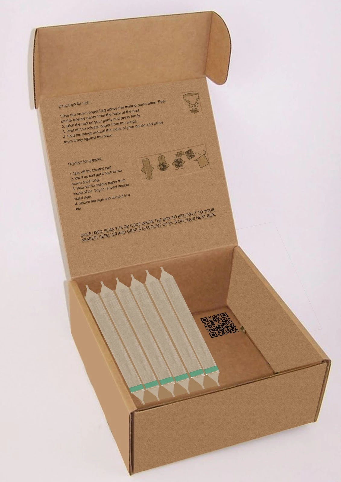 Corrugated Paper Packaging Box Eco-Friendly Custom Made Printing