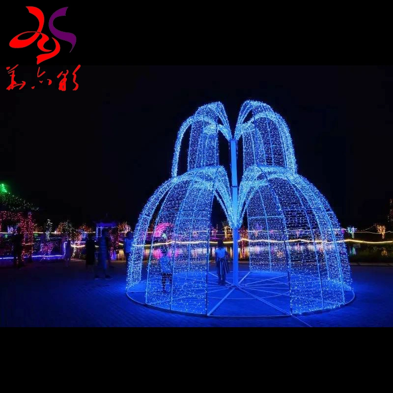 Christmas Holiday Theme Park 3D Dolphins Decorative LED Light