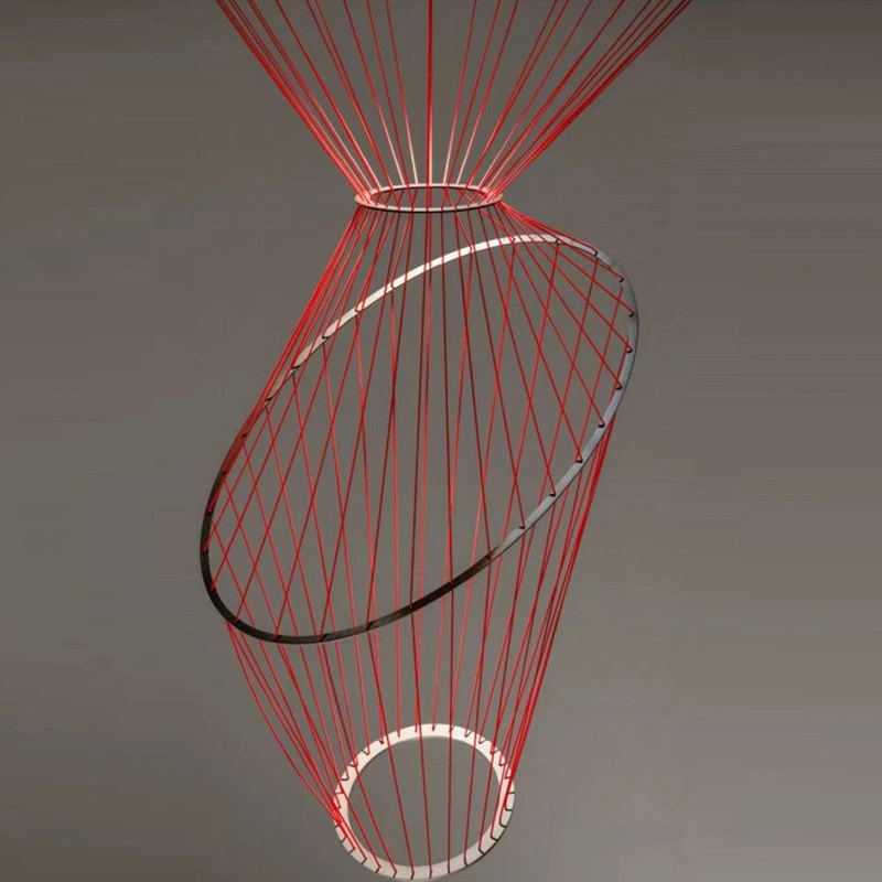Красный трос Напольный светодиодный светильник Magic искусство украшения для управления магазином освещение (WH - вертолет Ми-377)