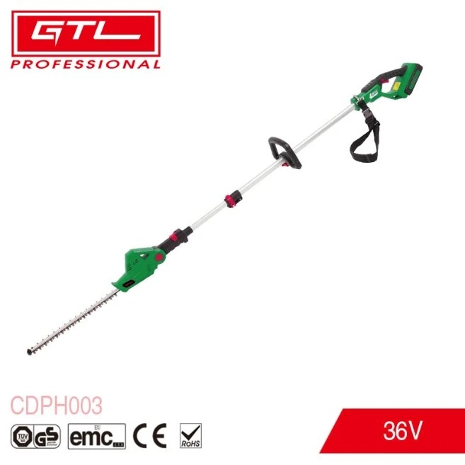 Cordless Pole Hedge Trimmer - Extendable, with Adjustable Head, 40cm Cutting Length (CDPH003)