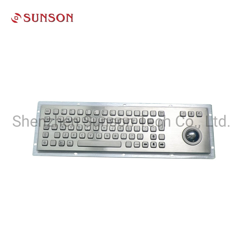 Rugged Stainless Steel Keyboard with Touch Pad