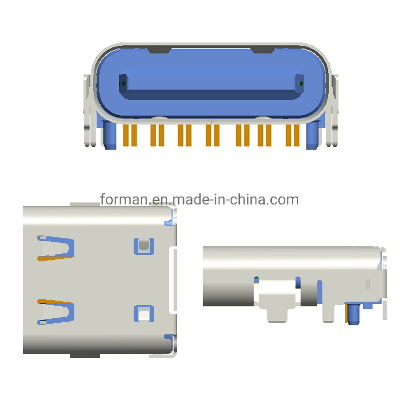 14 Pins USB Connector Contact Position Type C Plug