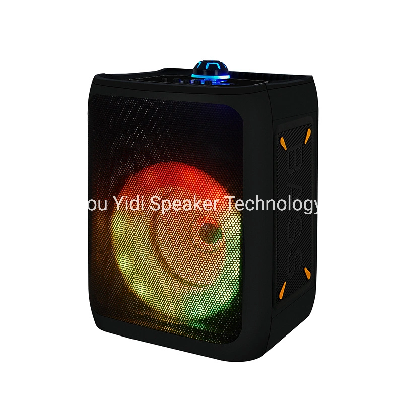 Clásico de 4 pulgadas de ventas en caliente de la luz de Woofer colorida fiesta karaoke portátil Bluetooth Altavoces Altavoces Altavoces Altavoces de sonido de verificación de OEM