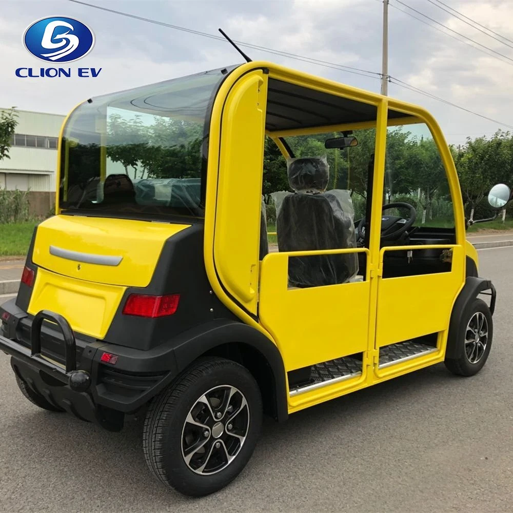 Micro 4 Seater Electric Utility Vehicle Security Patrol Car for Adults