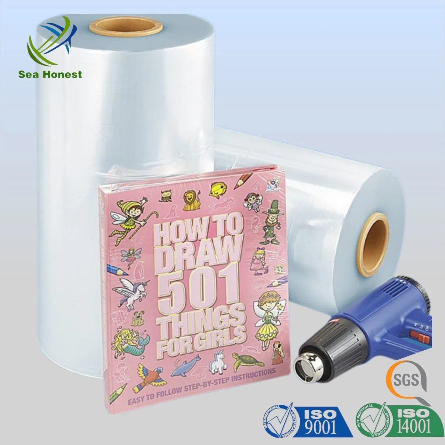 15/19/25 Micron Heat Shrinkable Polyolefin Film POF Film for Packaging and Protecting