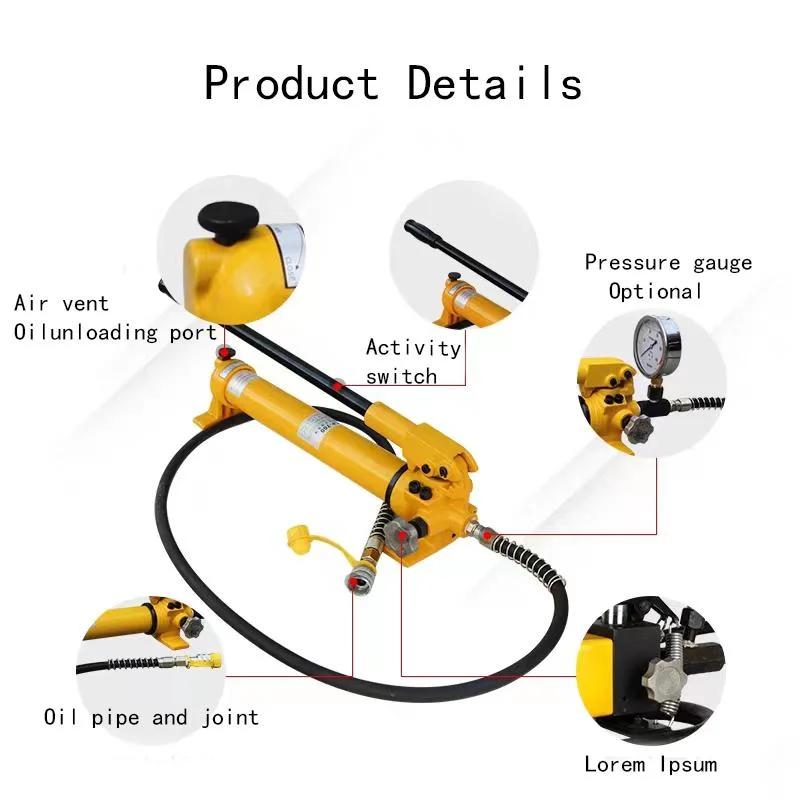 New Listing Cp-700 High Pressure Hydraulic Hand Oil Pump Portable Hydraulic Pump 700 (kg / cm2) 900cc Hydraulic Pump Factory Direct Sales