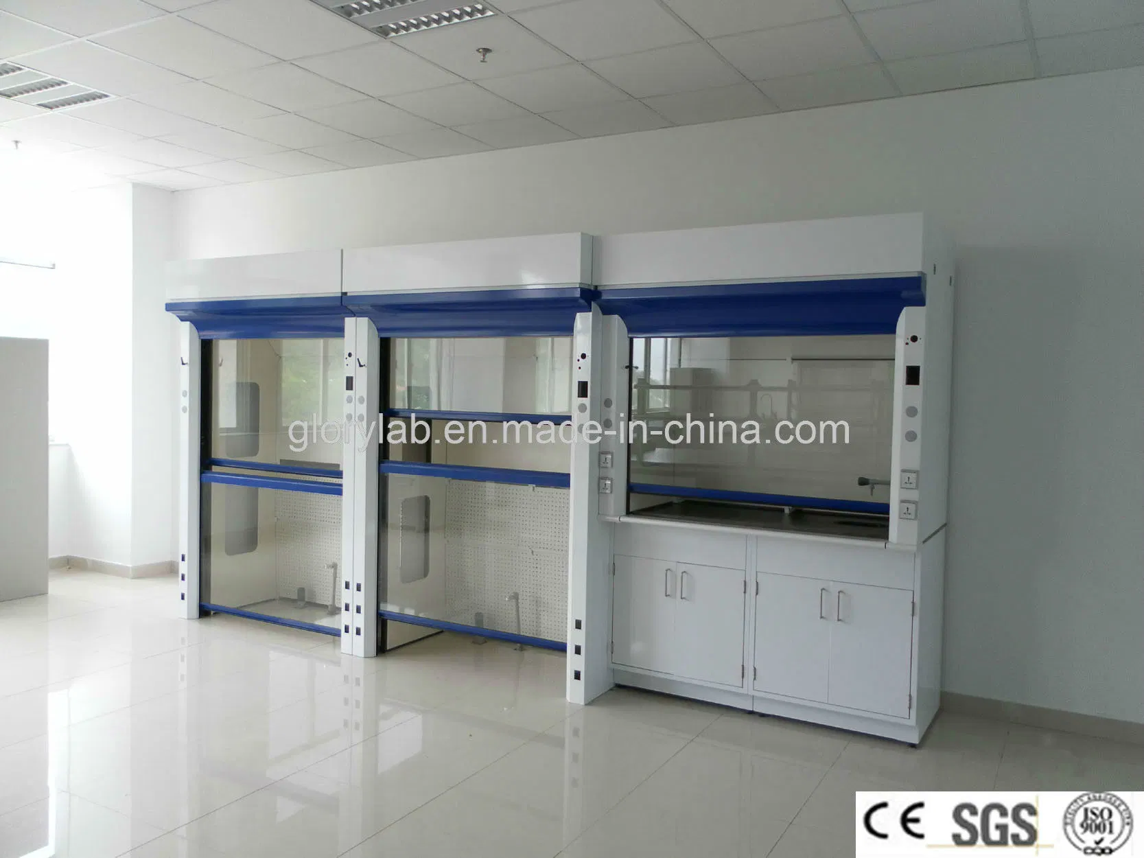 Cav/Vav Ashrae110 Standard Steel Lab Fume Hood with European Design