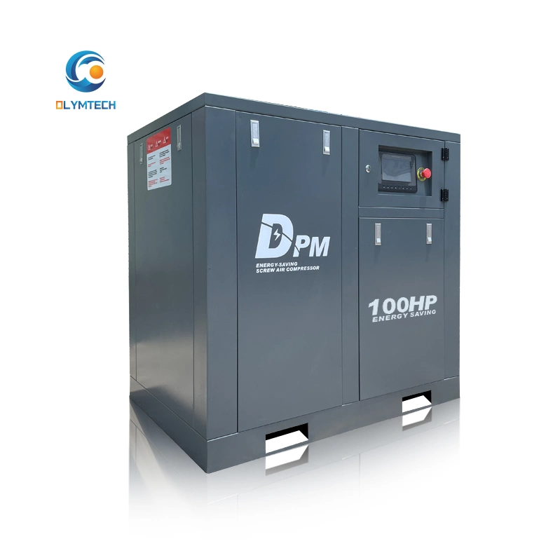 100HP 75kw Low Pressure Energy Saving Screw Compressor