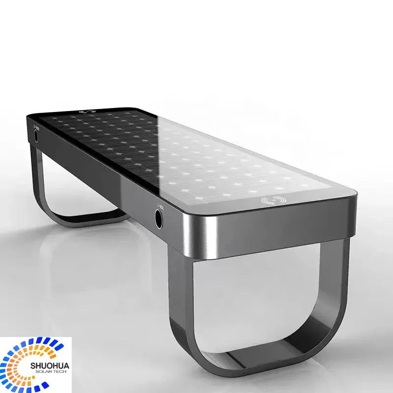 Solar Seat High quality/High cost performance  Stainless Steel Modern Smart Solar Cell Power Outdoor Bench Furniture Solar Seat