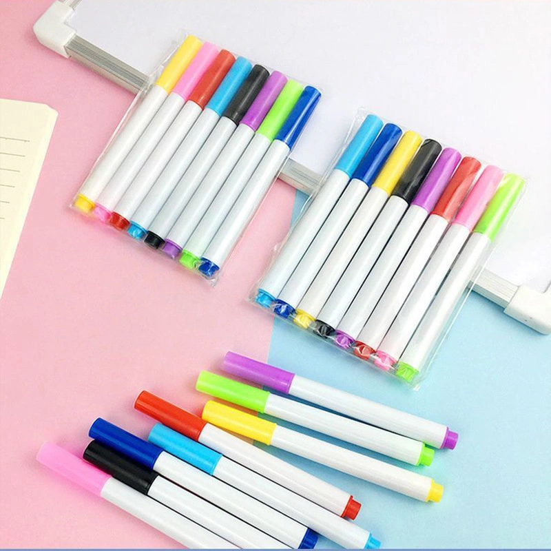 Factory Wholesale/Supplier Erasable Oily 12 Colors OPP Bag Whiteboard Pen