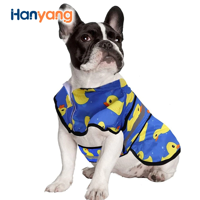 Hanyang 2023 Dog Wasserdichter Regenmantel Dog Regenmantel Kapuzenponcho Mit Slicker Hund Regenmantel für Hund