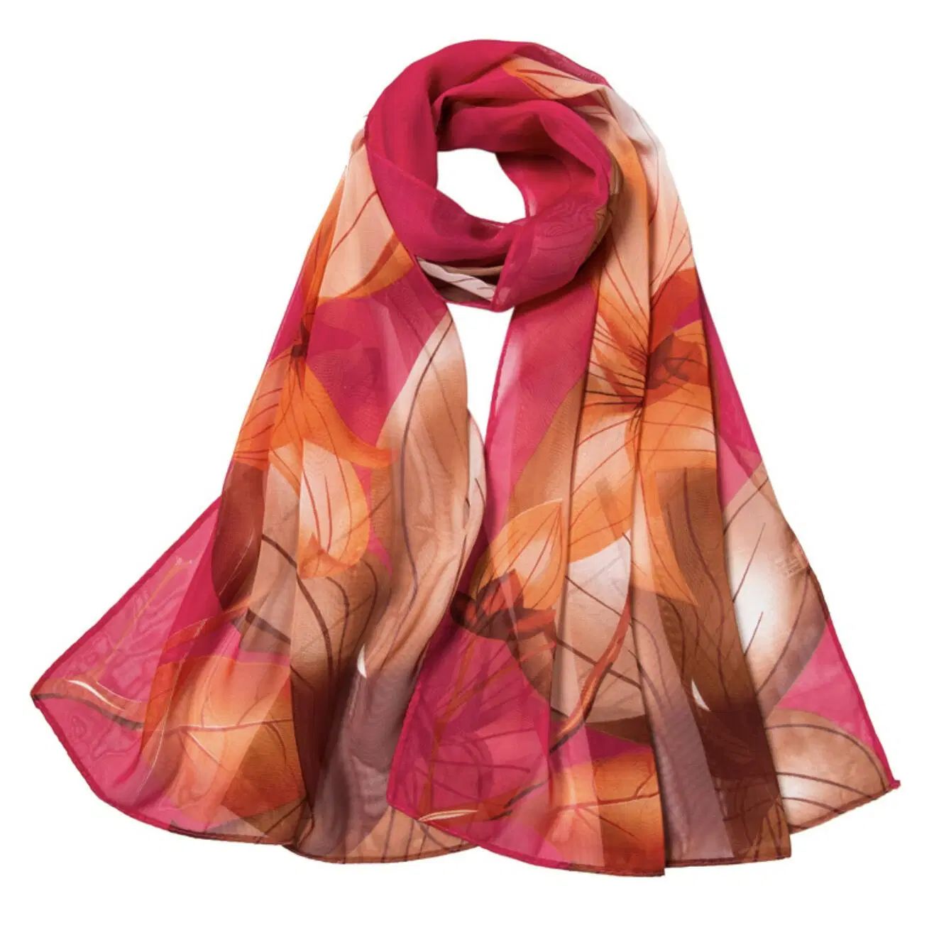 Stock Chiffon Scarves 50X160cm Printed Scarves