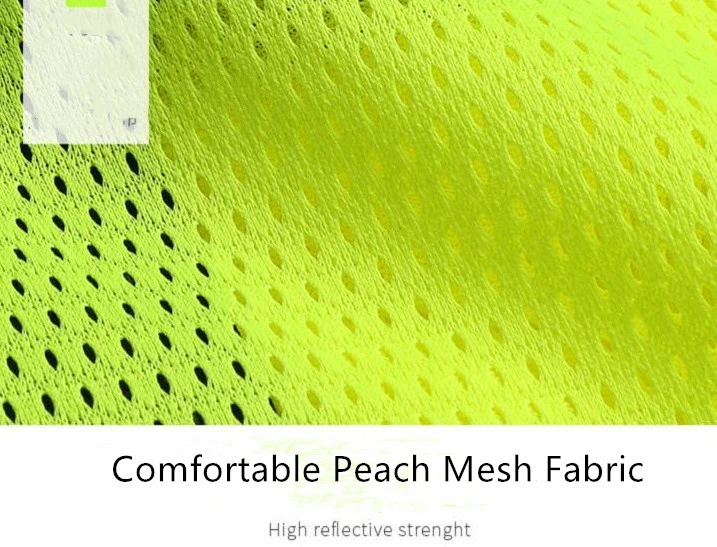 Breathable Mesh Traffic Safety Workwear Summer Reflective Vest for Adults